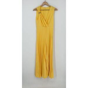MODA ME COUTURE Metal Buckle Pleated Jumpsuit